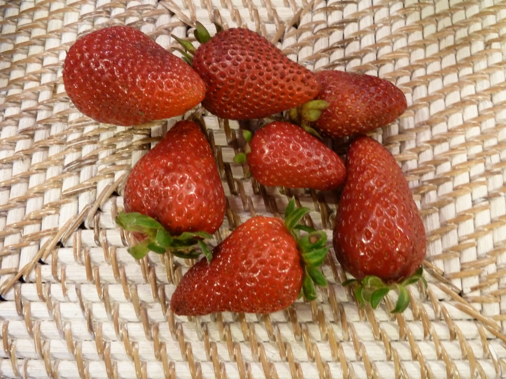 Ripe strawberries