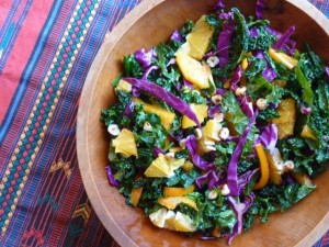 Rainbow Kale Salad