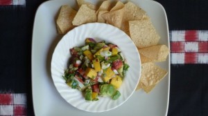 Avocado Salsa with Mango and Strawberries