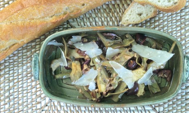 Braised artichokes