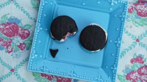 Raspberry Vanilla Ice Cream Sandwiches
