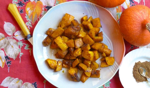 Maple-Glazed Roasted Squash with Garam Masala
