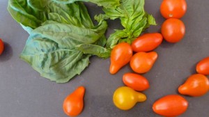 tomatoes and basil