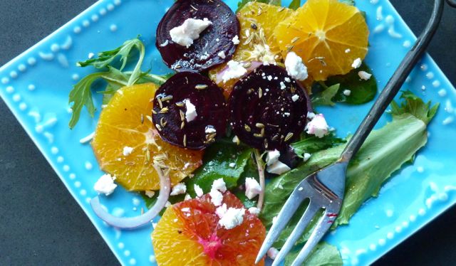 Orange and Beet Salad with Fennel Seed