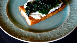 Kale and Lemon Ricotta Tartine