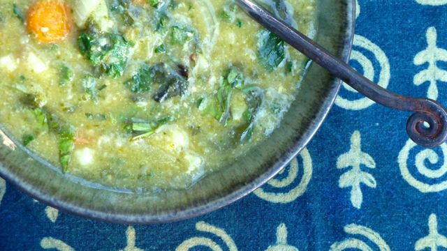Creamy Vegetable Soup with Kale