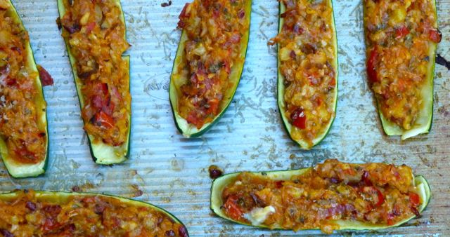Stuffed Summer Squash